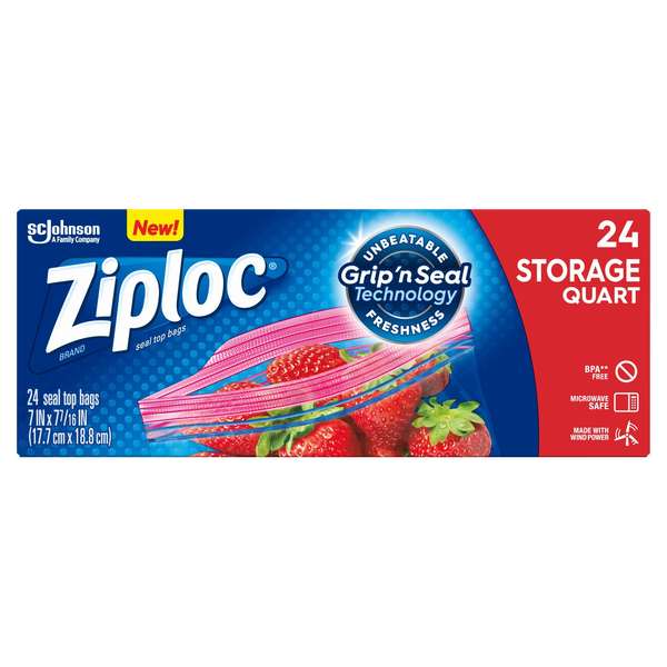 Ziploc Ziploc qt. Storage Bag, PK288 00330